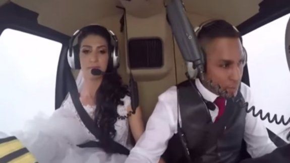 Iba camino a su boda a bordo de un helicóptero y murió 