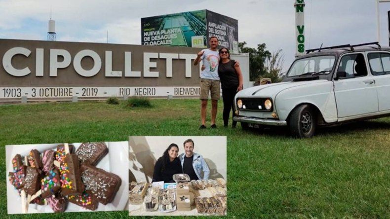 Clara, la repostera que llegó a Cipolletti en un coche modelo 74 desde Entre Ríos junto a su pareja.