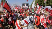 river llego a san martin de los andes y fue recibido por miles de hinchas: las fotos