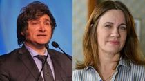 Javier Milei y Nancy Dupláa. Javier Milei y Nancy Dupláa.