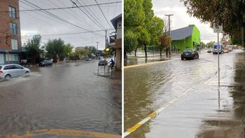 Las imágenes del temporal en el Alto Valle difundidas por los vecinos.