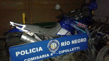 recuperaron una moto robada tras una persecucion 