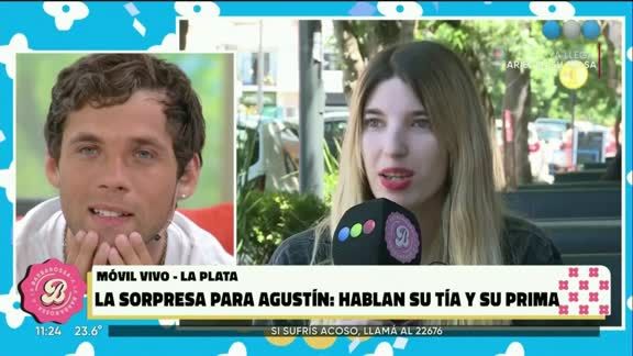 El llanto de Agustín e Gran Hermano hablando con su prima
