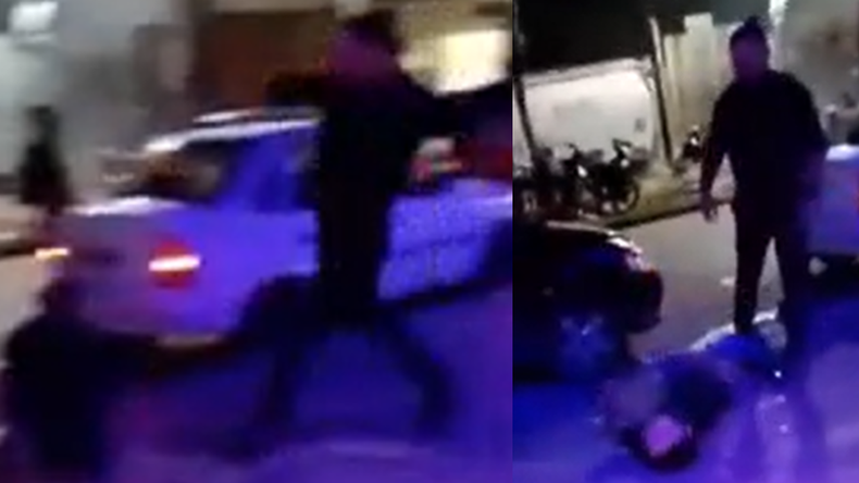 Video: patovica pateó en la cabeza a un joven y lo dejó inconsciente