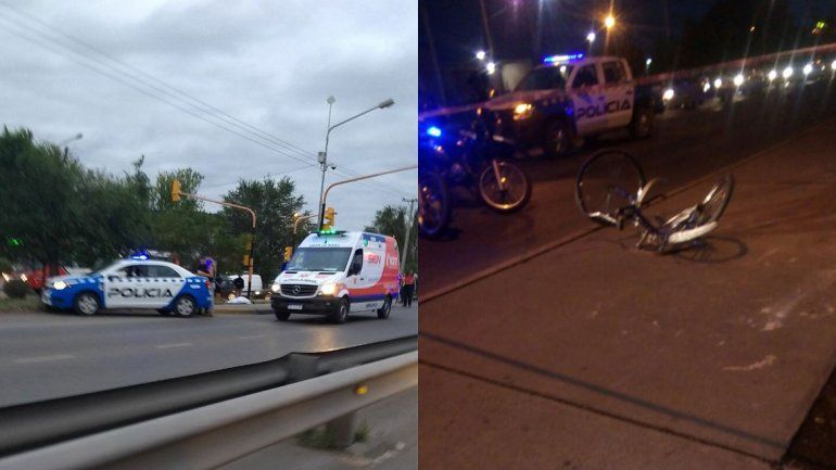 Un ciclista de 82 años murió atropellado en la Ruta 22