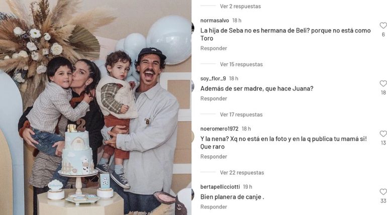 El posteo del cumpleaños de Belisario que generó el hartazgo de Juana.