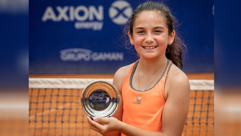 Con 10 años, una roquense es la Nº1 del tenis argentino de menores