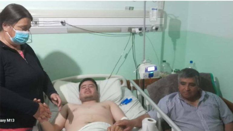 Ricardo se accidentó en un paseo en bicicleta por Cerro Azul