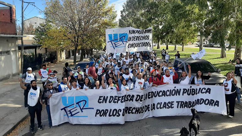 La marcha provincial de Unter llegó a Viedma