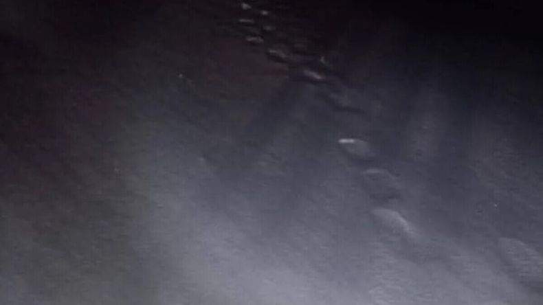 Huellas del turista brasileño que se perdió en Santa Cruz.