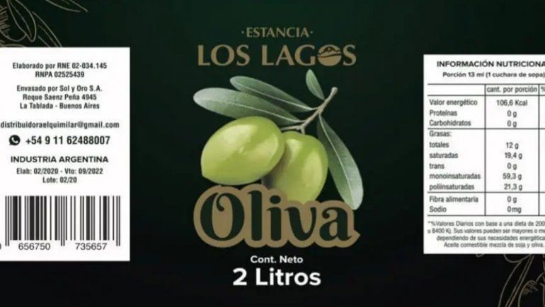 Advierten sobre aceites de oliva y aceto prohibidos por la ANMAT