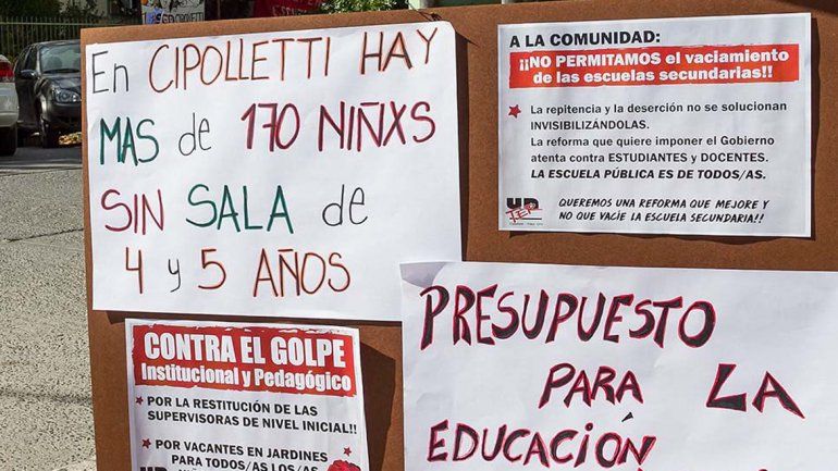 Educación denunció que los docentes no permiten avanzar con dos sumarios administrativos