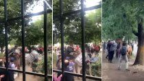 escandalo en el bolson: protestas en una comisaria por los tres detenidos