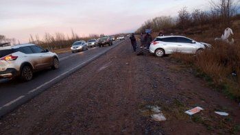 violento choque a metros del tercer puente