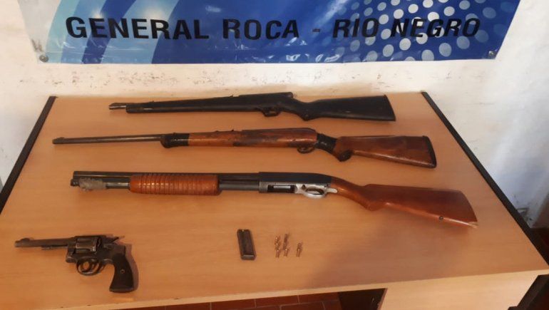 Secuestran armas en Roca: investigan red de narcotráfico y hechos de violencia