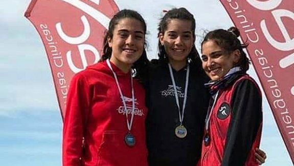 Las cipoleñas coparon el podio del Nacional de atletismo