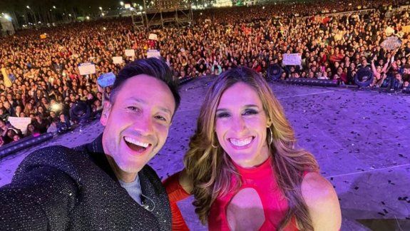Soledad y Luciano Pereyra deslumbraron en la Fiesta de la Manzana
