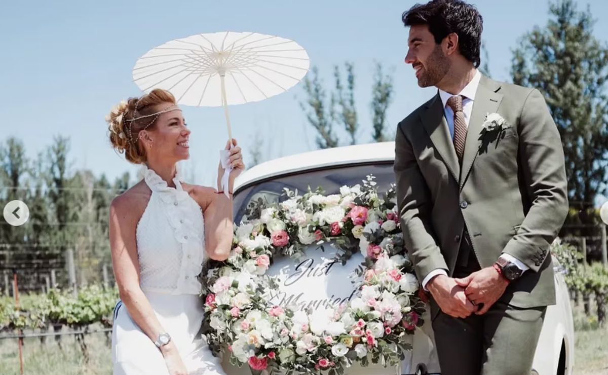 Nicole Neumann y Manu Urcera se casaron en un viñedo de Neuquén.