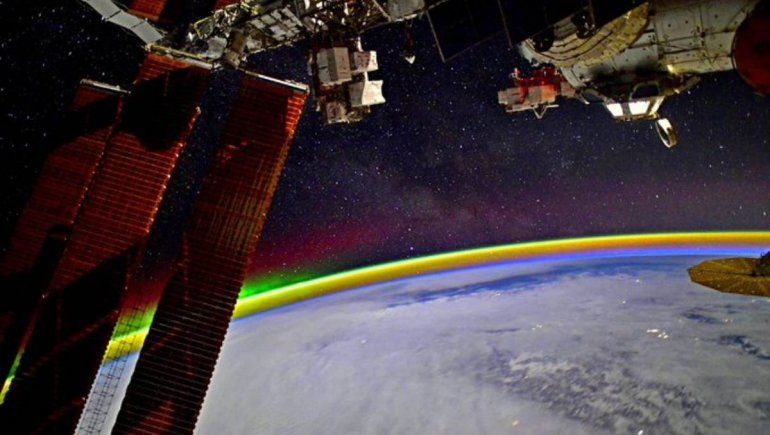 La Estación Espacial Internacional deja ver la tierra en toda su magnificencia