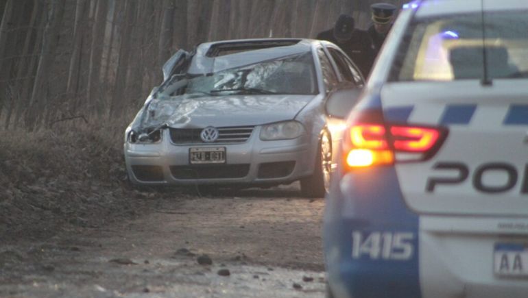 Robo, tiros y choque: así fue la persecución policial en Ruta 7