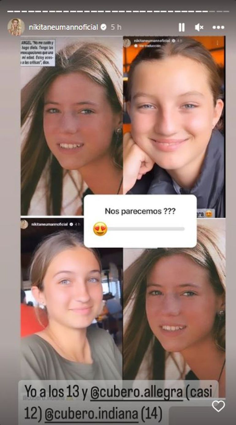 Qué dijo Nicole Neumann al ver el cambio estético al que se sometió su hija de 11 años