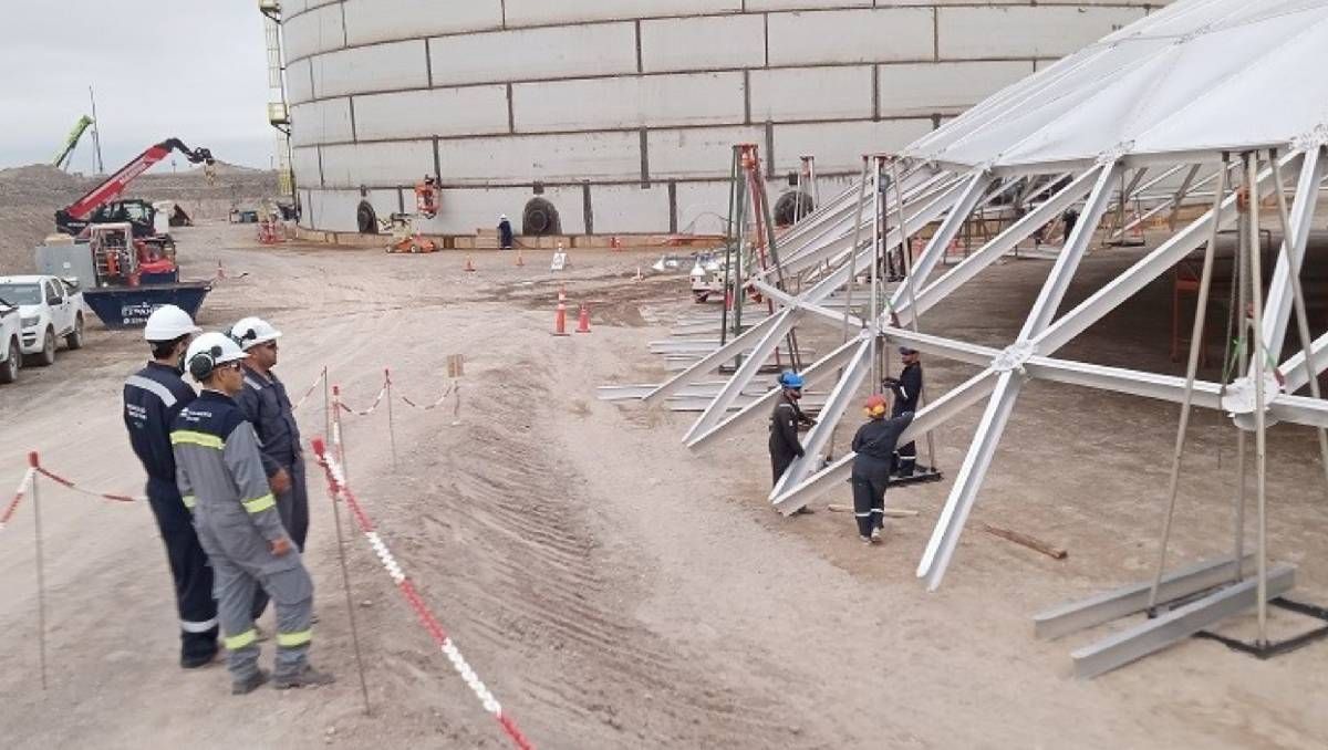 La secretaría de Ambiente realizó una inspección en la obra del VMOS en Allen.