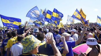 El banderazo de los hinchas de Boca