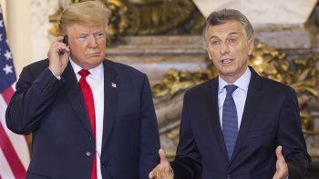 macri recibio a trump: halagos, recuerdos y un momento incomodo