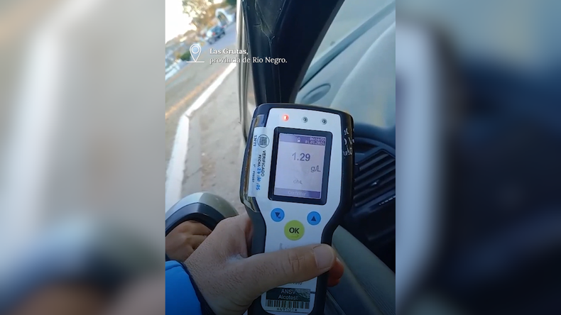 En Las Grutas, un conductor arrojó 1.29 g/l de alcohol en sangre mientras conducía. | LMCipolletti.com En Las Grutas, un conductor arrojó 1.29 g/l de alcohol en sangre mientras conducía.