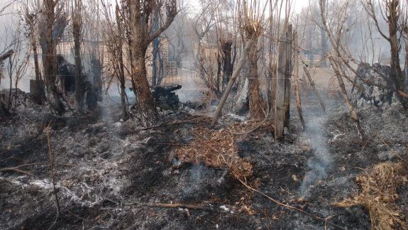 Denuncian el incendio de una chacra y creen que fue intencional