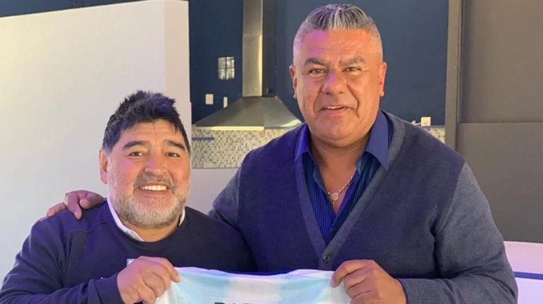 Maradona y el presi de la AFA