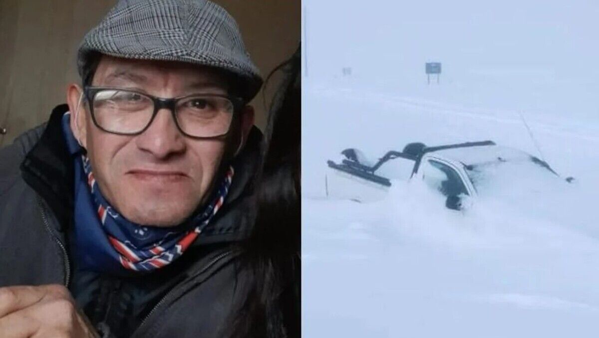 Luis Sea, el peón rural cuyo cuerpo apareció 40 días después de que encontraran su camioneta tapada por la nieve, en Chubut.