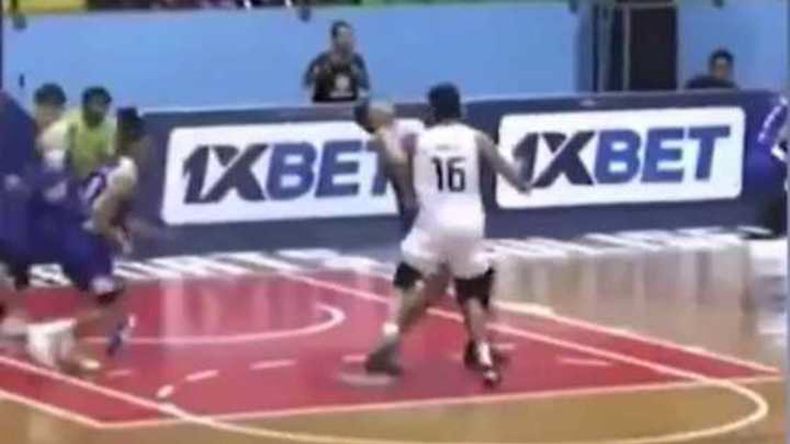Agresión en el básquet de Filipinas.