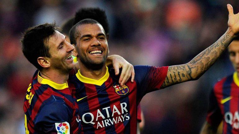 La frase que ilusiona: Messi avisó que quiere alcanzar a Dani Alves