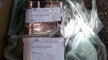 desactivaron una bomba que tenia un mensaje para la policia rionegrina