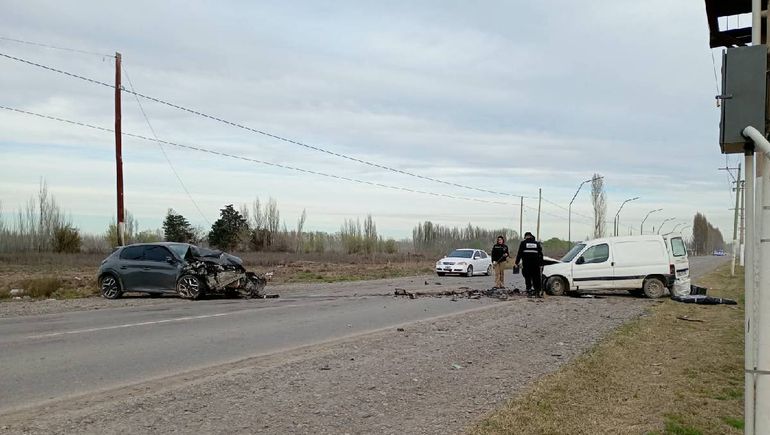 El accidente se produjo entre Cipolletti y Fernández Oro.