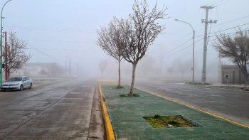 helada, niebla y humo: asi amanecio cipolletti