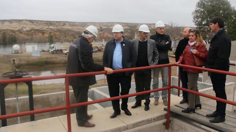 Weretilneck recorrió los trabajos de la Planta Potabilizadora