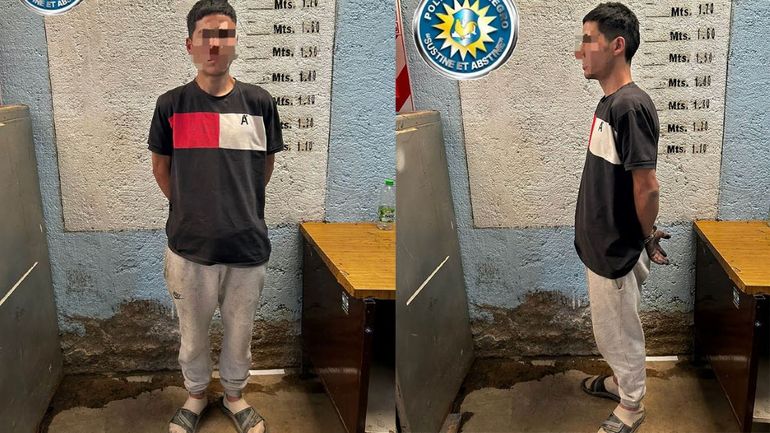 El hombre que salió con las manos en alto de la casa del barrio Del Trabajo