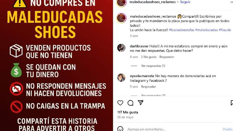 Clientas de distintos puntos del pa&iacute;s denuncian a un comercio de Roca.