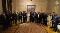 Javier Milei recibió a los gobernadores en Casa Rosada este jueves. Javier Milei recibió a los gobernadores en Casa Rosada este jueves.