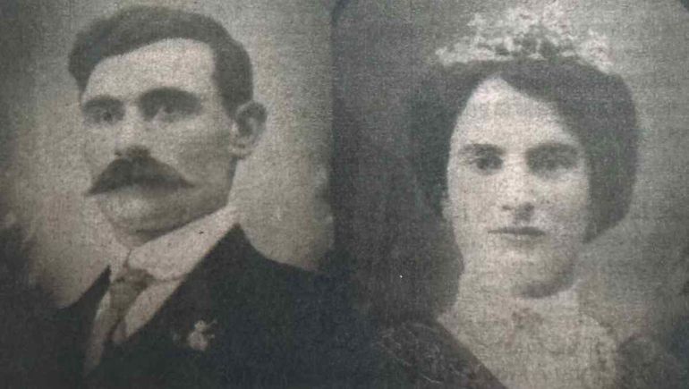 Santo Stortini y su esposa
