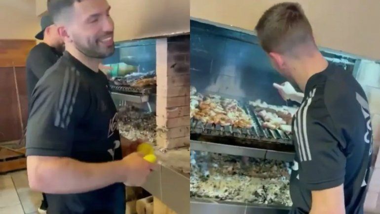 Cumple de Messi: hubo asado y un show del Papu Gómez