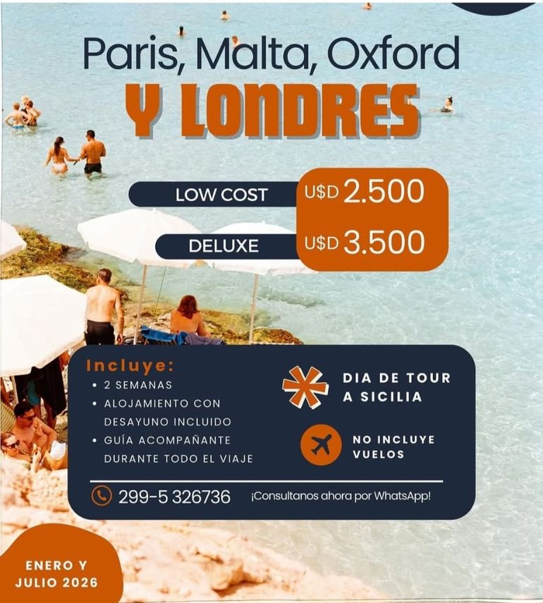 La agencia de viaje ya planeaba nuevos destinos para julio y agosto de 2026. La agencia de viaje ya planeaba nuevos destinos para julio y agosto de 2026.