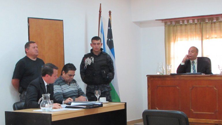 Carlos Domínguez durante los alegatos.