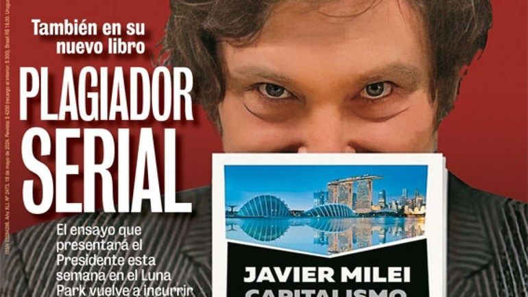 La tapa de la Revista Noticias, para el que el colega cordillerano realizó el informe.
