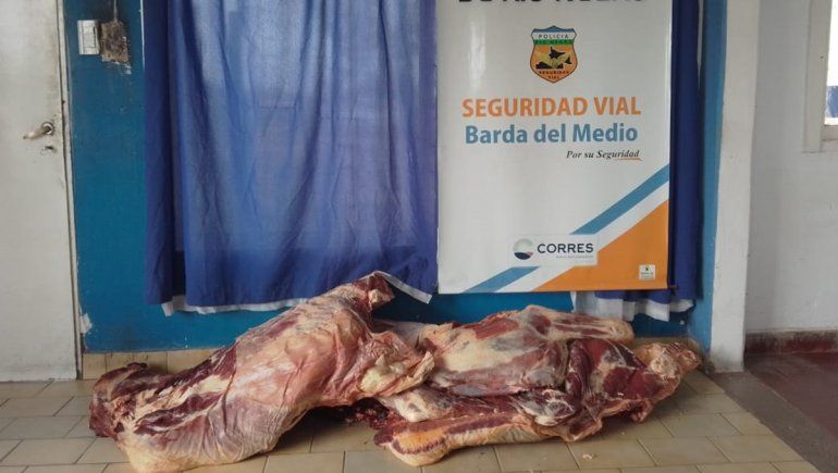 Barda del Medio: secuestraron más de 130 kilos de carne