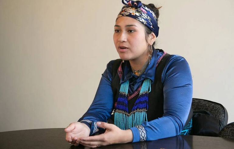 La referente mapuche que fue autorizada a viajar a Chile.
