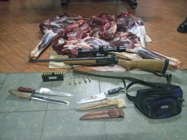 Sorprendidos con carne de ciervo cazado ilegalmente.&nbsp;