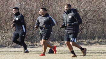 Taborda en su primer entrenamiento en Cipolletti 2021.
